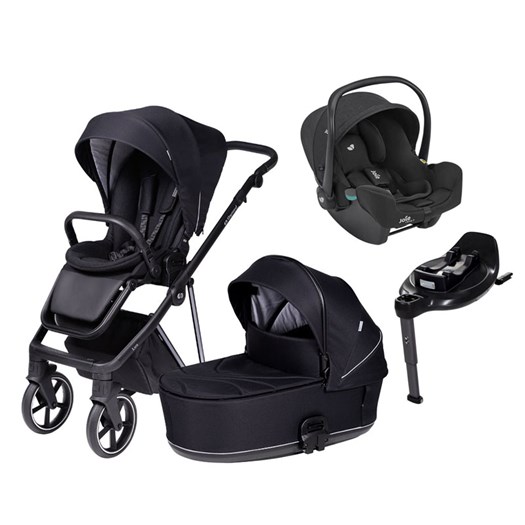 Tinynord Lux duovagn + Joie i-Snug 2 R129 babyskydd + isofixbas