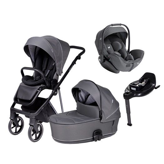 Tinynord Lux duovagn + Joie i-Level Pro babyskydd + isofixbas