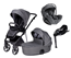 Tinynord Lux duovagn + Joie i-Level Pro babyskydd + isofixbas
