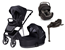 Tinynord Lux duovagn + Nuna Arra Flex lutningsbart babyskydd + isofixbas
