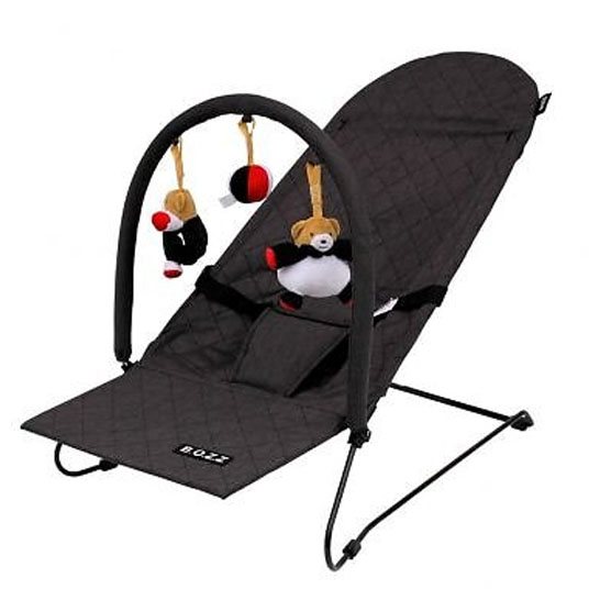 Bozz babysitter med lekbåge, black