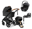 Emmaljunga Sento Pro duovagn Ergo+ 2027 + Baby-Safe pro babyskydd + bas