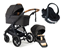 Emmaljunga Sento Pro duovagn Ergo+ 2027 + BeSafe iZi Go Modular X2 babyskydd
