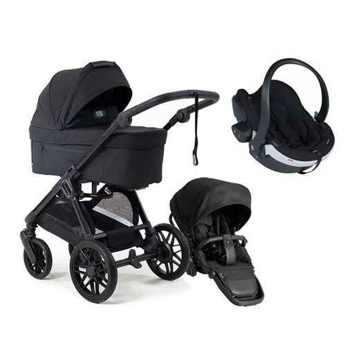 Emmaljunga Sento Pro duovagn Ergo+ 2027 + BeSafe iZi Go Modular X2 babyskydd