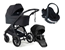 Emmaljunga Sento Pro duovagn Ergo+ 2027 + BeSafe iZi Go Modular X2 babyskydd
