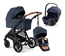 Emmaljunga Sento Pro duovagn Flat+ 2027 + Britax Römer Baby-Safe Pro babyskydd