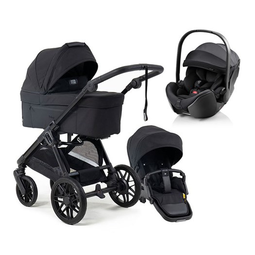 Emmaljunga Sento Pro duovagn Flat+ 2027 + Britax Römer Baby-Safe Pro babyskydd