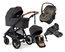 Emmaljunga Sento Pro duovagn Flat+ 2027 + Maxi-Cosi Coral Slide Pro babyskydd + isofixbas