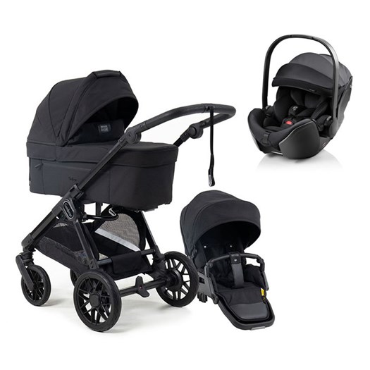 Emmaljunga Sento duovagn Flat+ 2027 + Britax Römer Baby-Safe Pro babyskydd