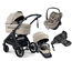 Emmaljunga Sento Max duovagn Flat+ 2027 + Maxi-Cosi Pebble Slide Pro babyskydd + isofixbas