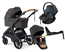 Emmaljunga Sento Max duovagn Flat+ 2027 + Thule Maple babyskydd + isofixbas