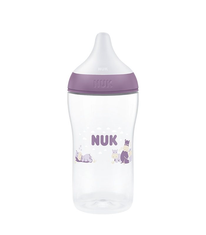 NUK nappflaska Perfect Match 260 ml, flodhäst