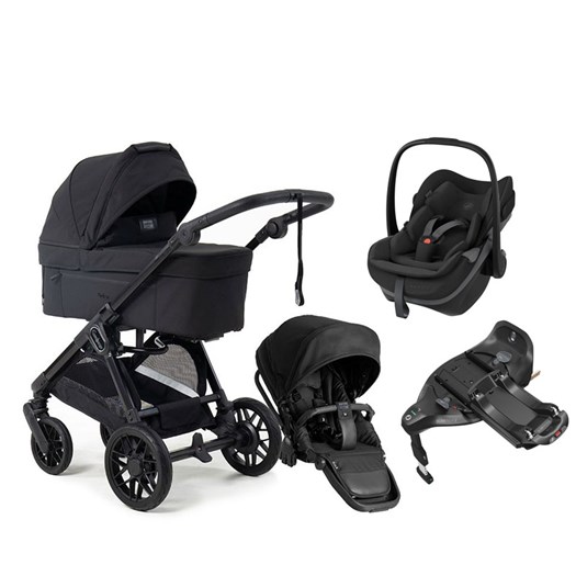 Emmaljunga Sento duovagn Ergo+ 2027 + Maxi-Cosi Pebble Slide Pro babyskydd + isofixbas