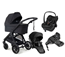 Emmaljunga Sento duovagn Ergo+ 2027 + Maxi-Cosi Pebble Slide Pro babyskydd + isofixbas