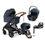 Emmaljunga Sento duovagn Ergo+ 2027 + Britax Römer Baby-Safe Pro babyskydd + bas