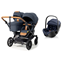 Emmaljunga Double Sento syskonvagn 2027 + Britax Römer Baby-Safe Pro babyskydd