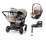 Emmaljunga Double Sento syskonvagn 2027 + Britax Römer Baby-Safe Pro babyskydd + bas