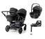 Emmaljunga Double Sento syskonvagn 2027 + Britax Römer Baby-Safe Pro babyskydd + bas