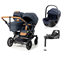 Emmaljunga Double Sento syskonvagn 2027 + Britax Römer Baby-Safe Pro babyskydd + bas