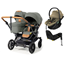 Emmaljunga Double Sento syskonvagn 2027 + Thule Maple babyskydd + bas