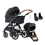 Emmaljunga Sento Pro duovagn Ergo+ 2027, Offroad Black Special Edt