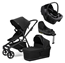 Thule Sleek 2 duovagn + Axkid Zero Pro babyskydd + isofixbas