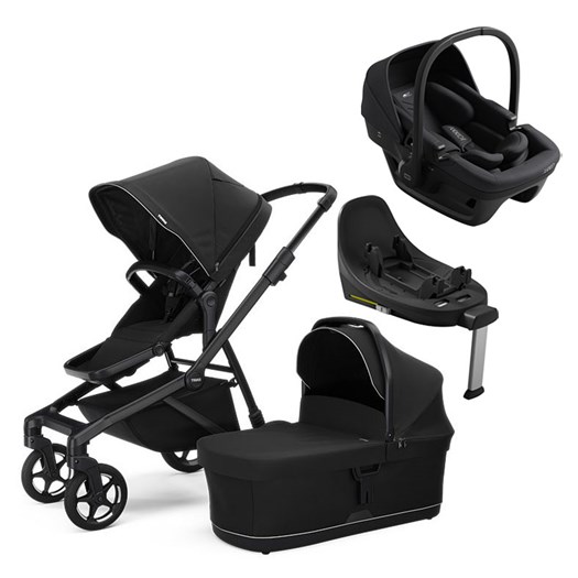 Thule Sleek 2 duovagn + Axkid Zero Pro babyskydd + isofixbas