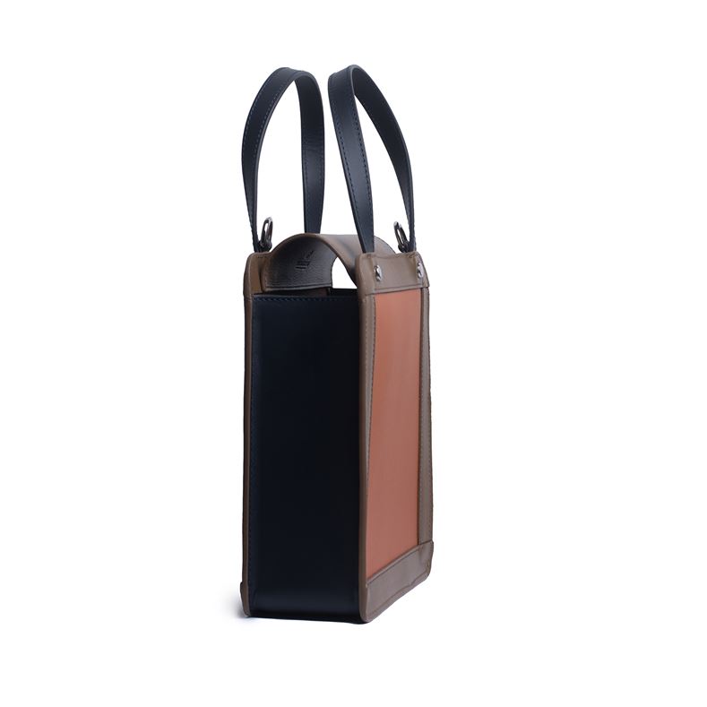 Mini Square Tote Tricolore