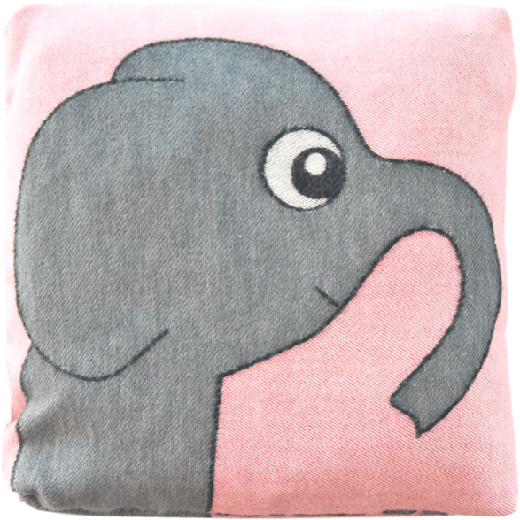 Kuddfodral 30x30cm mjuk Elefant Rosa
