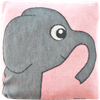 Kuddfodral 30x30cm mjuk Elefant Rosa