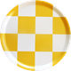Plateau D 38 Carreaux Jaunes