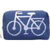 Kulturbeutel 8cm Fahrrad Blau