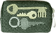Pouch 8cm Keys Green
