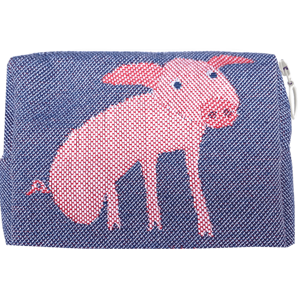 Pochette 12cm Cochon Bleu