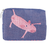 Pochette 12cm Cochon Bleu