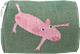 Pochette 12cm Cochon Vert