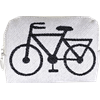 Pochette 12cm Vélo Blanc