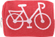Pochette 12cm Vélo Rouge