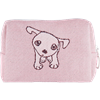 Kulturbeutel 12cm Hund Rosa