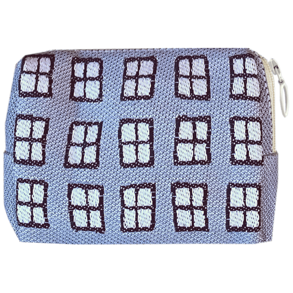 Pouch 12cm Windows Blue