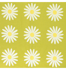 Fabric 145cm Daisy Small Lime