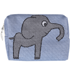 Necessär 12cm Elefant Blå