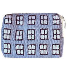 Pouch 12cm Windows Blue