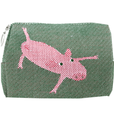 Pochette 12cm Cochon Vert
