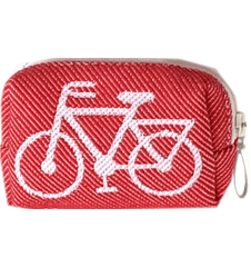 Pochette 8cm Vélo Rouge