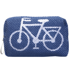 Pochette 8cm Vélo Bleu