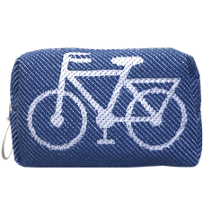 Pouch 8cm Bicycle Blue