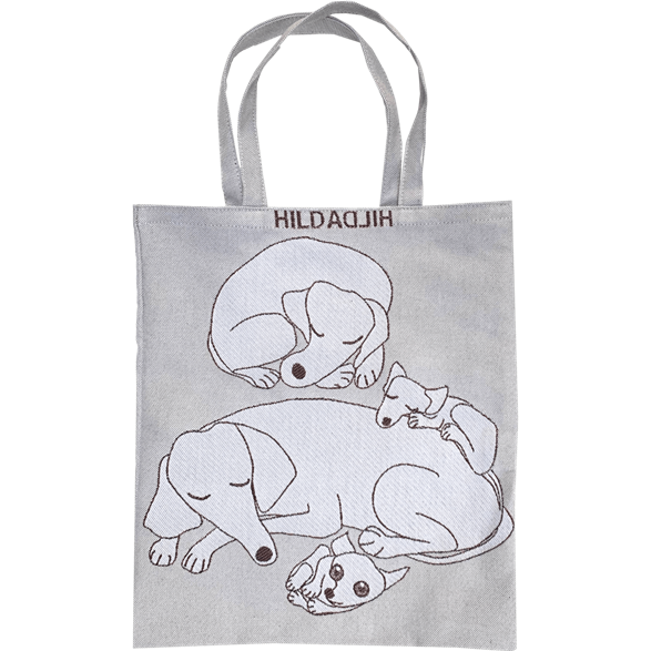 Tote S Hund Beige grå