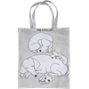 Tote S Hund Beige grå