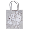 Tote S Hund Beige grå